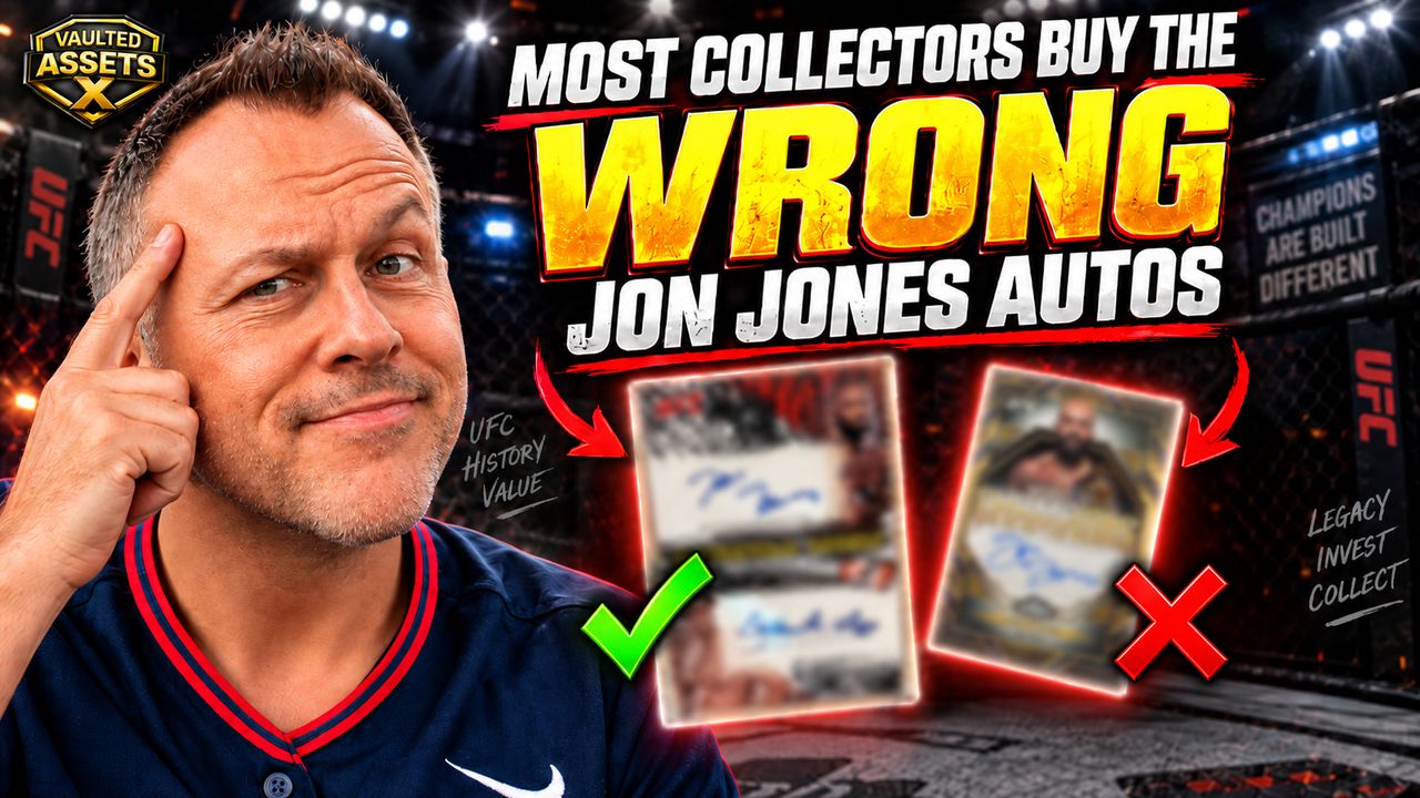 VaultedAssetsX video: most collectors buy the wrong Jon Jones autos